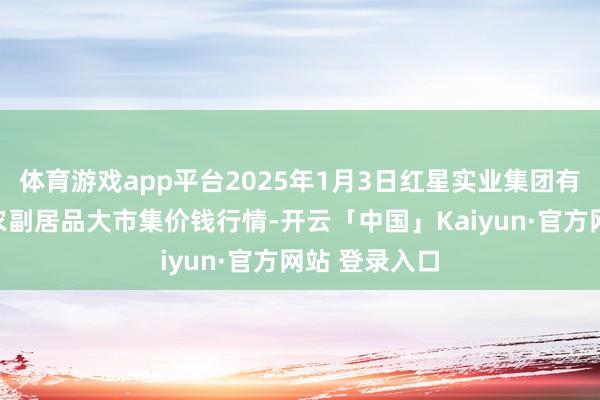 体育游戏app平台2025年1月3日红星实业集团有限公司红星农副居品大市集价钱行情-开云「中国」Kaiyun·官方网站 登录入口