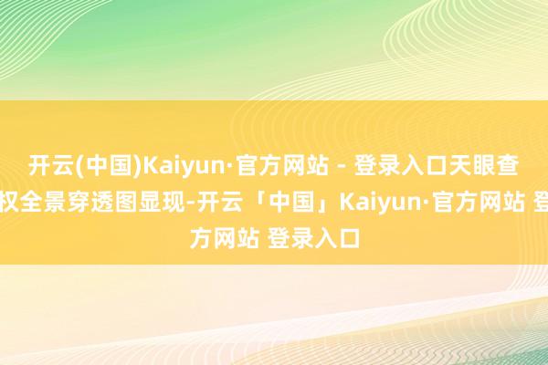 开云(中国)Kaiyun·官方网站 - 登录入口天眼查App股权全景穿透图显现-开云「中国」Kaiyun·官方网站 登录入口